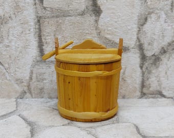 Handmade Wooden Butter Dish: Rustic Scandinavian Container