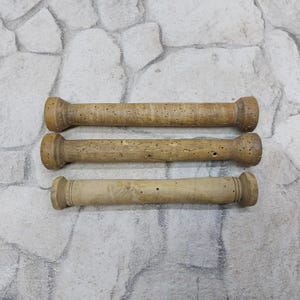 3pcs. Antique Wooden Textile Bobbins Spools Vintage Wooden Industrial Textile Thread Yarn Spools Spinning Bobbins Yarn ON SALE zografa