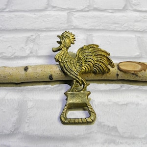 Opener - Rooster Bronze Brass Opener - Vintage Bottle Opener - Metal  Beer Opener Bar Tool Gift Man Cave Opener with Bird Shape men&#39;s club