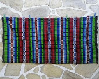 Vintage Bulgarian Kilim Rug: Hand-Embroidered Wool, Boho Chic Decor