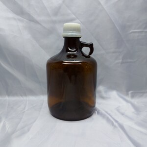 Pharmacy Bottle Vintage Glass Pharmacy Bottle with Plastic Stopper Brown Glass Bottle Drugstore Bottle Apothecary Glass Capacity :3 L