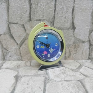 Vintage China Alarm Clock POLARIS Swan Shaped Animated Alarm Clock 1960&#39;s The clock is not working - for parts or repair DECORATION