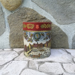Tin box Germany tin box Vintage E. Otto Schmidt Tin Box Free Postage  New Listing Free Delivery German round tin