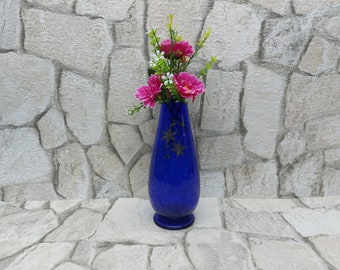 Vintage Vase Cobalt Blue vase sea house decor