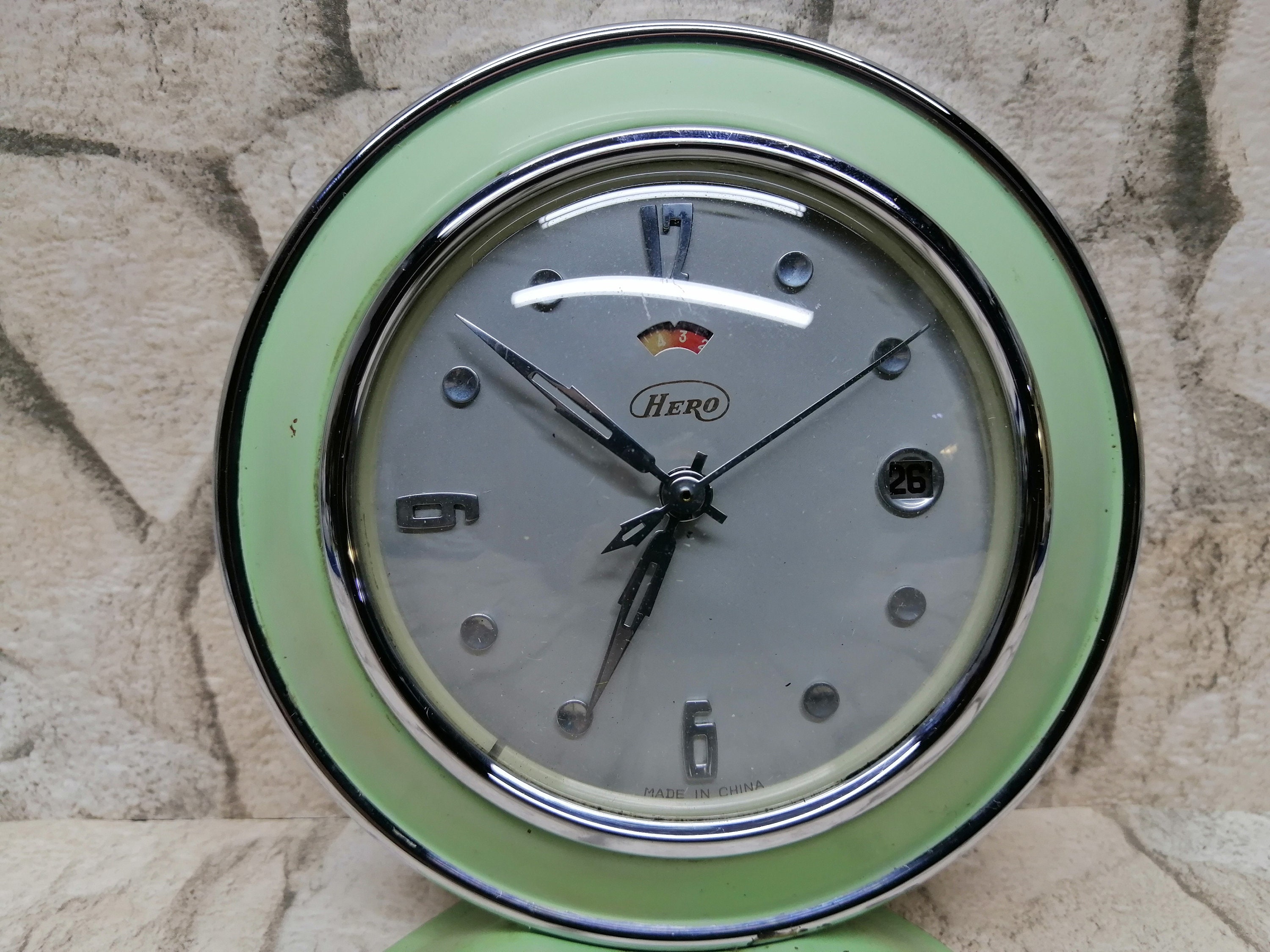 Vintage HERO Alarm Clock China Clock Manual Alarm Clock Home Etsy