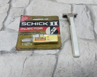 SCHICK INGECTOR RAZOR Vintage schicker Injektorrasierer mit Klingen, Geschenk für Ihn, Vatergeschenk, Geschenk für Männer. Kostenloser Versand mit Sendungsverfolgung