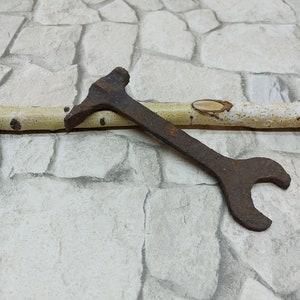 Vintage Hammer Wrench: Antique Iron Multi Tool, Man Cave Decor