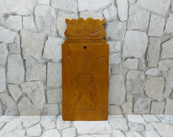 Hand Carved Wooden Wall Hanging Panel - Farmhouse Decor