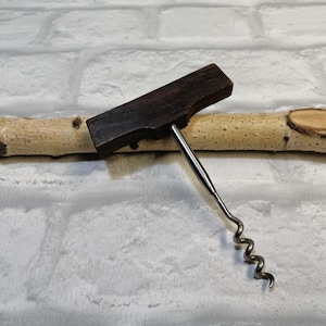 Corkscrew, Wine Corkscrew, T Corkscrew, Vintage Corkscrew, Corkscrew Wine Bottle Opener, Wooden Handle, Wine Lover Gift, Man Cave, Wine Gift