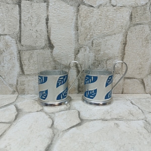 Traditional Russian Podstakannik Glass Holders and Glasses, Gift for her, Kitchen Decor