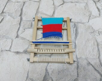 VINTAGE WOODEN LOOM, Small Wooden Loom, Weaving loom,  Weaving tool, Tapestry loom, Free shipping with tracking, On sale