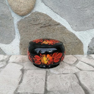 Metallbox mit Blumenmotiven Mädchen Trinket Box Runde Metallbox Leere Box
