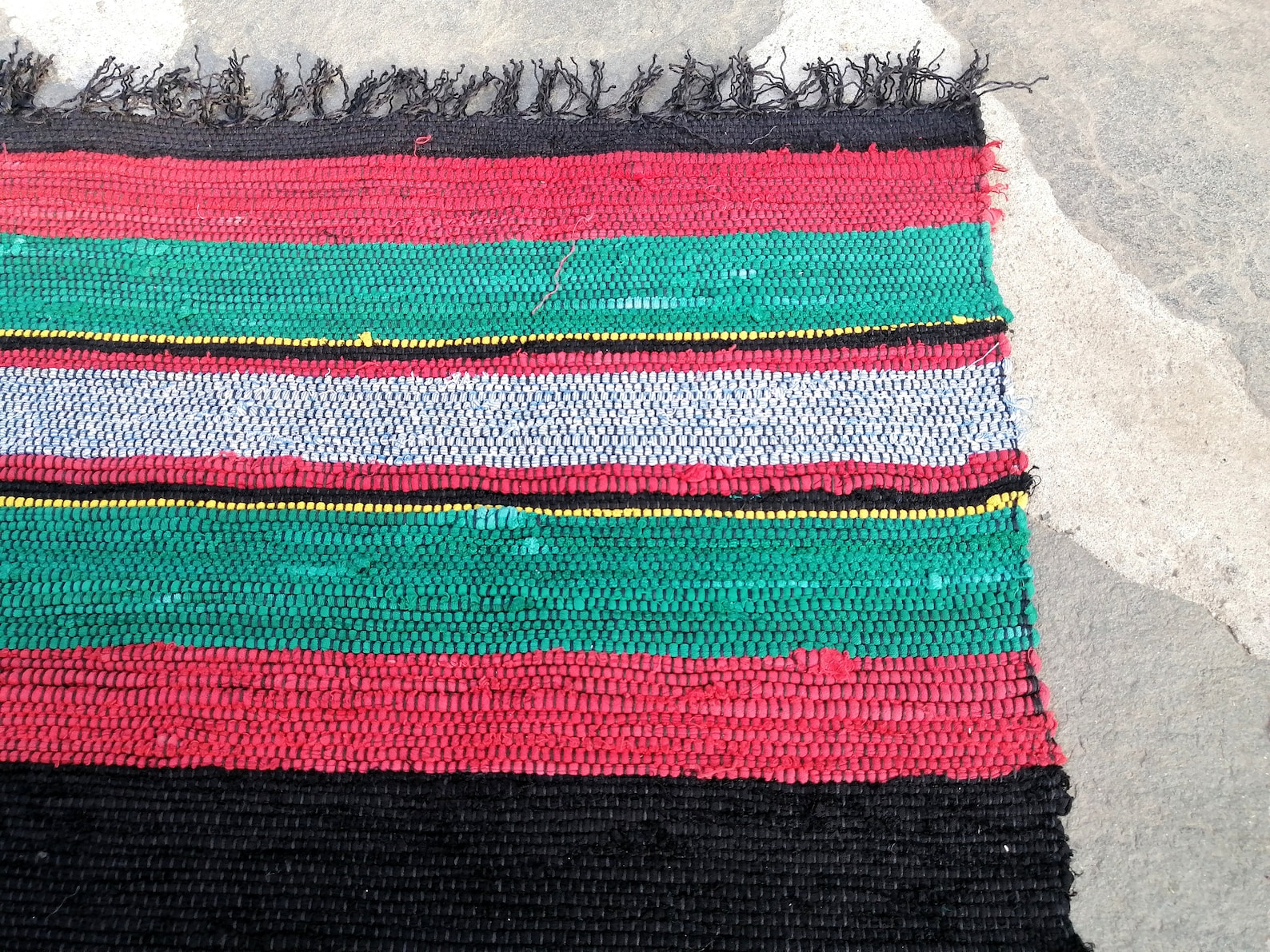 Handwoven Rug Vintage Rag Rug European Decorative Rug Etsy