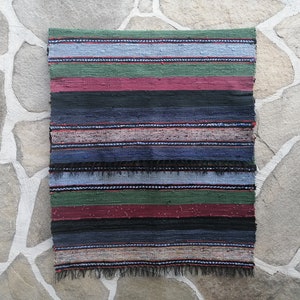 Dywan wiejski Kilim, dywan Boho, ręcznie tkany dywan, Vintage szmata dywan, europejski dywan dekoracyjny, dywanik podłogowy, dywan obszar, bułgarska sztuka ludowa