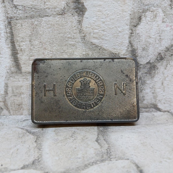 Vintage HN Tropen-packung Cigarette Tin Box, Made in Germany