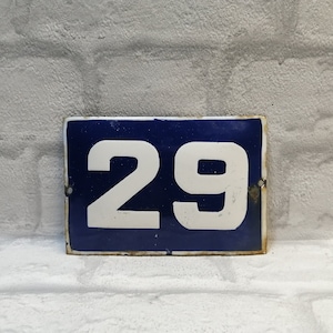 Door Sign 29, Porcelain House Door Number Outdoor House Number Address Sign For House Vintage Enamel Door Plaque zografa