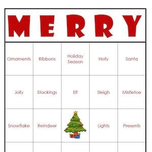 EASY PRINT Cartelle del Bingo di Natale (file digitale) 40 carte