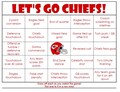 CHIEFS SUPER BIG game bingo 2025 Cards! (digital file) 40 Cards