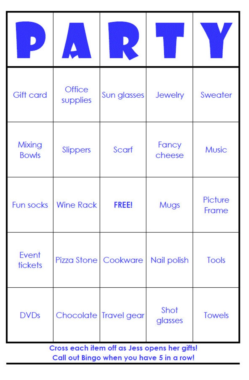 EASY PRINT CUSTOM Bingo Cards Printable digitaal bestand Tot  Etsy Nederland