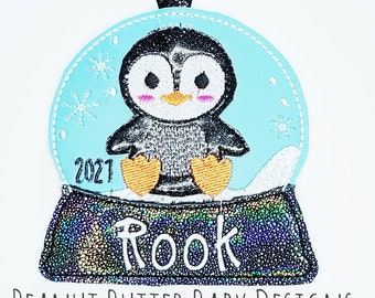 Penguin Christmas Ornament, Custom Penguin Ornament, Personalized Christmas Ornament, 2021 Christmas Tree Ornament, Penguin Ornament