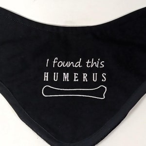 I Found This Humerus on Black Novelty Unisex Cotton Fabric Thyroid Shield Cover/Neck Guard