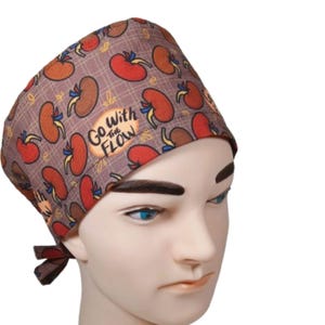 Gorros quirúrgicos para urología, gorro quirúrgico para riñones, gorro con lazo para hombre, gorro quirúrgico estilo europeo para mujer, gorros quirúrgicos novedosos, déjese llevar, regalo de urología