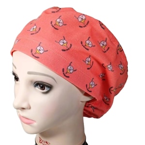 Urology Surgical Scrub Cap, Women&#39;s Euro Style, Men&#39;s Tie Back, Happy Little Bladders, Novelty Scrub Cap, Fun Scrub Caps, Urologist Gift