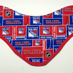 NY Rangers Hockey Cotton Fabric Unisex Thyroid Shield Cover/Neck Guard