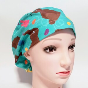 Best Easter Candy Women's Euro Style or Men's Tie Back Holiday Scrub Cap/Hat/Chemo Cap