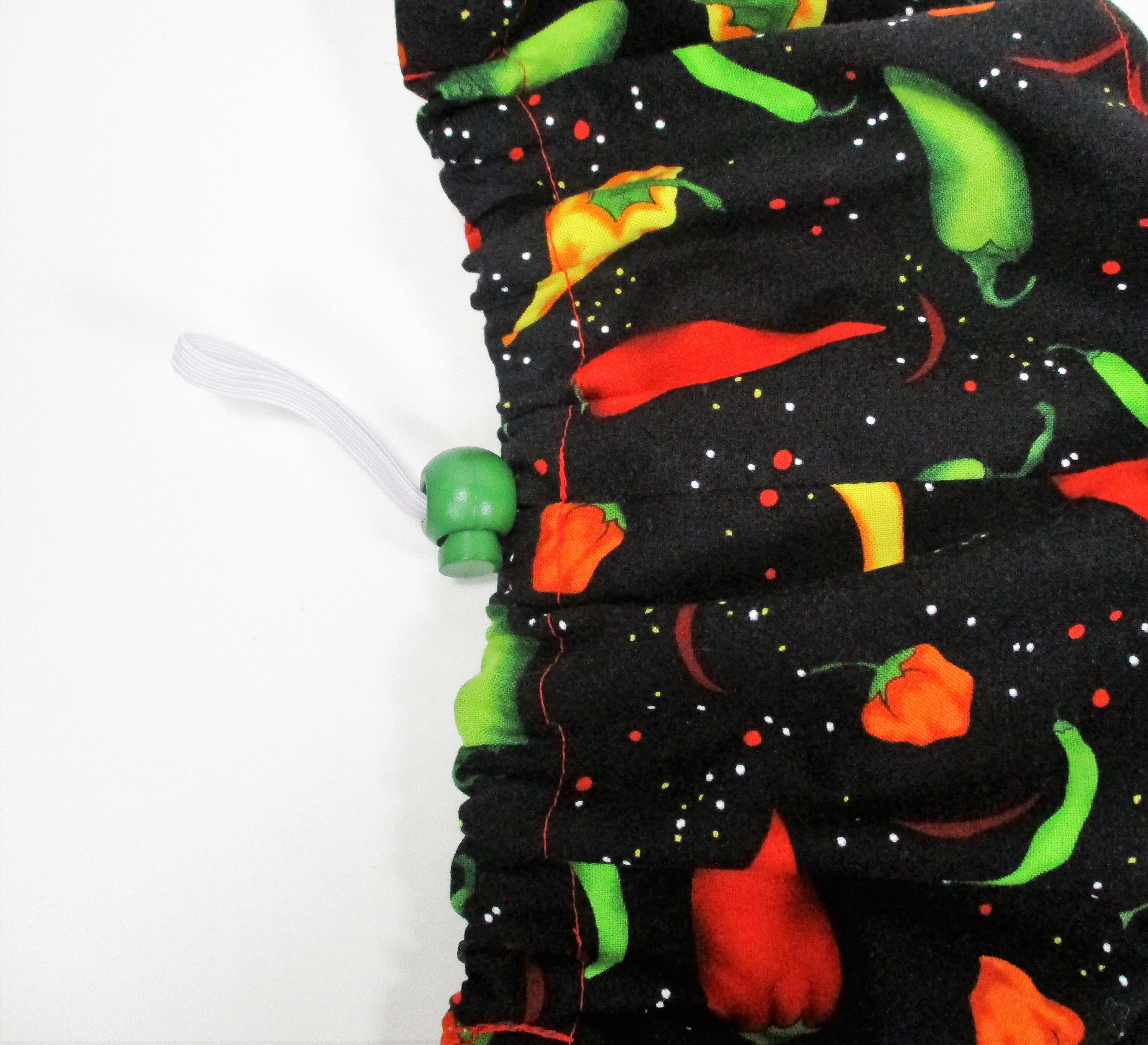 Hot Peppers on Black Novelty Men's Tie Back or Women's | Etsy