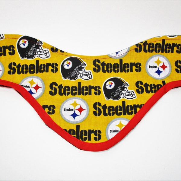 Pittsburgh Steelers on Yellow Football Unisex Novelty Washable Cotton Thyroid Shield Cover/Slip Neck Cover