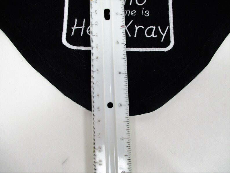 my name is Hey Xray on Black Funny Novelty Cotton Unisex Thyroid Shield CoverSlipCozy Hello
