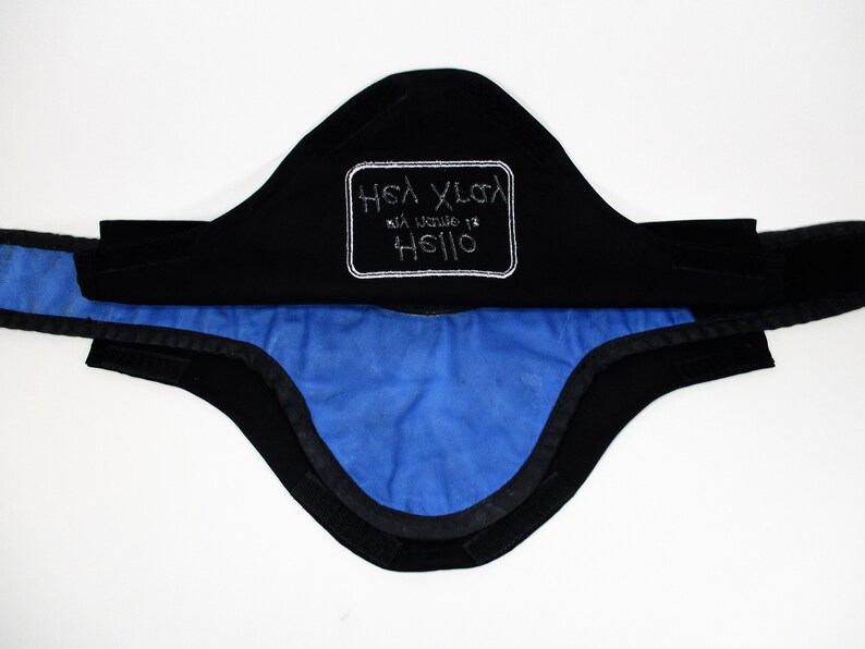 my name is Hey Xray on Black Funny Novelty Cotton Unisex Thyroid Shield CoverSlipCozy Hello