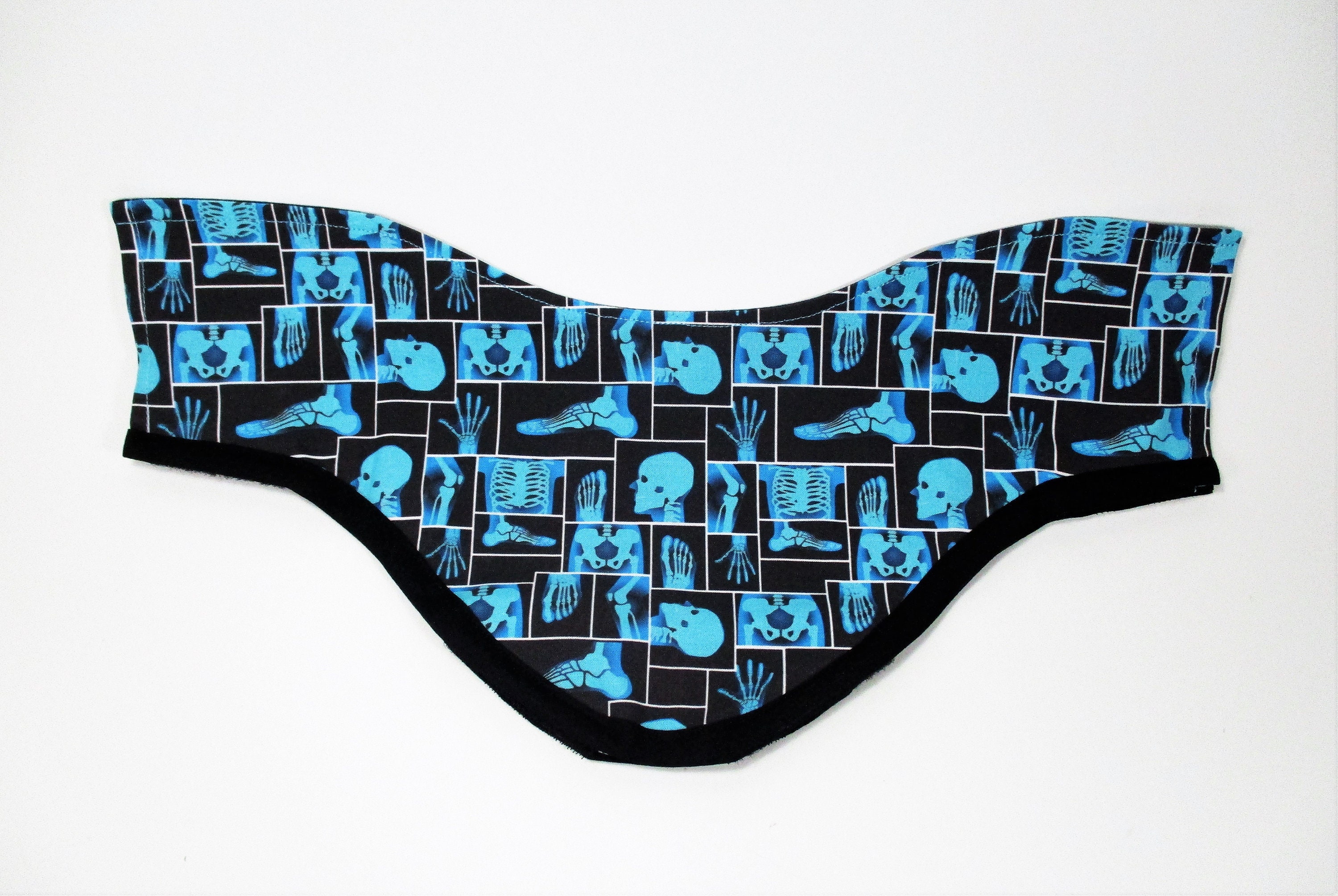 my name is Hey Xray on Black Funny Novelty Cotton Unisex Thyroid Shield CoverSlipCozy Hello