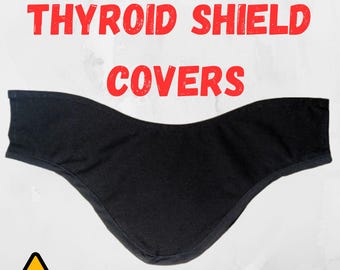 Thyroid Shield Covers, Solid Colors, Cath Lab Accessory, Endo Accessory, Washable Cotton Fabric