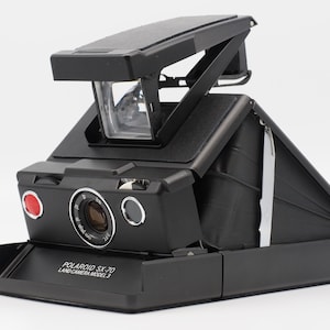 Vintage Polaroid SX-70 Model 3 Land Camera / TESTED -Working / Re-surfaced with genuine leather