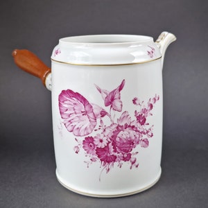 Raro vasetto di cioccolato Ludwigsburg, porcellana tedesca dipinta a mano (senza coperchio), 0,7 L