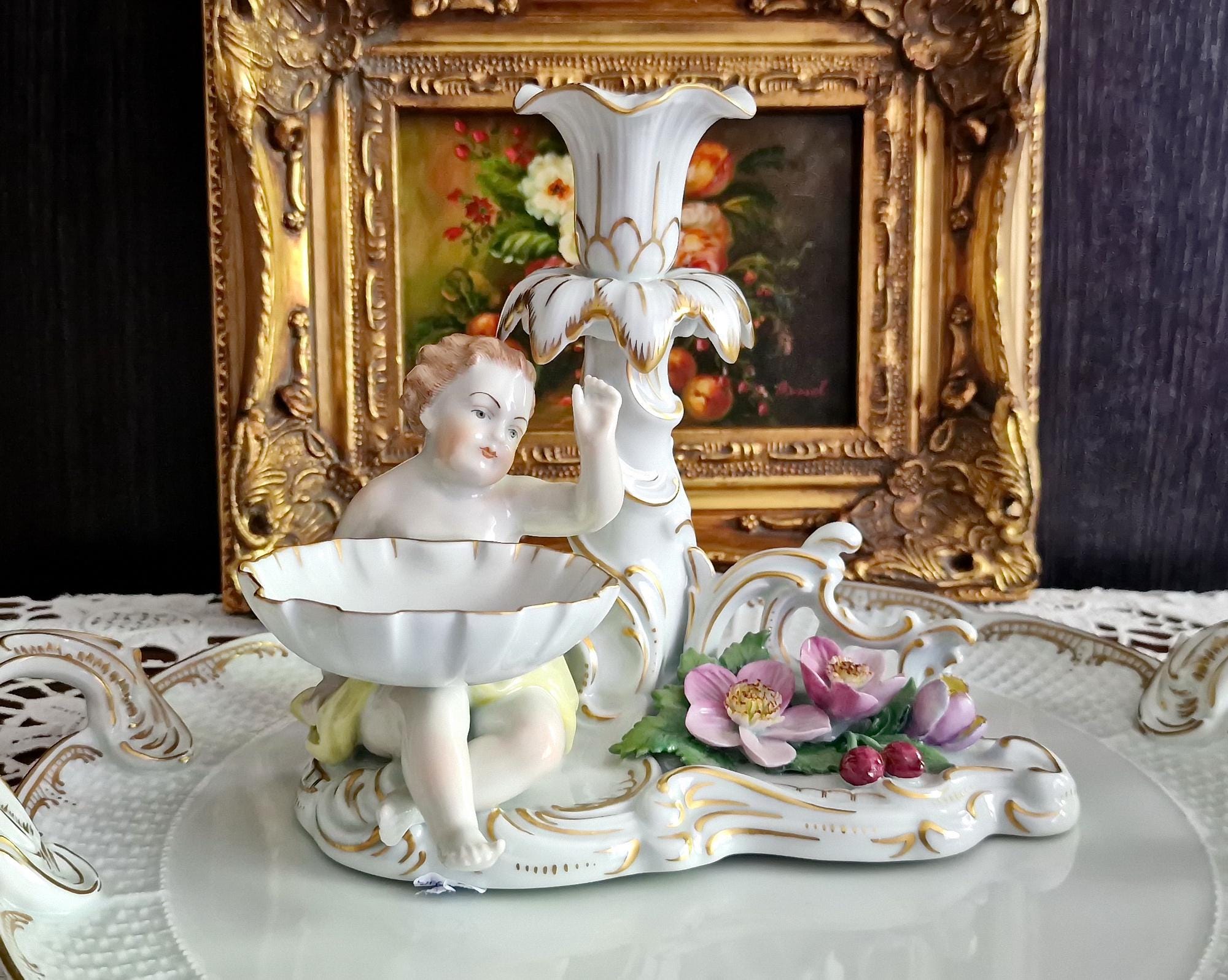Dresden China Figurine - Etsy
