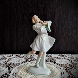 1926-1953 Schaubach Kunst Porcelain Figurine: Wallendorf, Hungarian Dancer, Kurt Steiner Design Germany 22cm