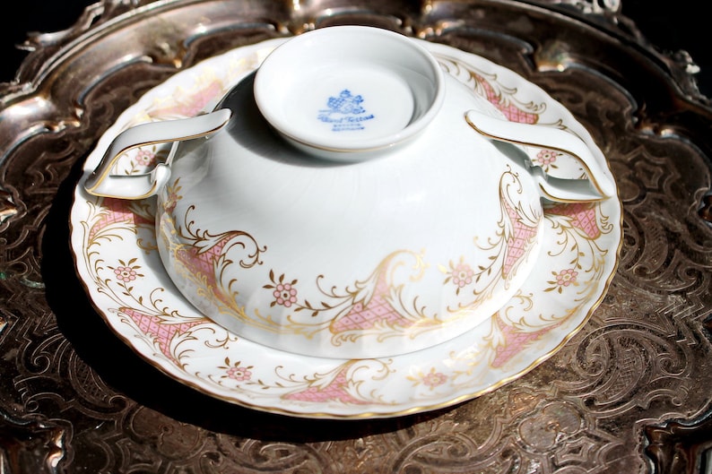 Charming Soup Cup and Saucer Royal Tettau German Porcelain Etsy