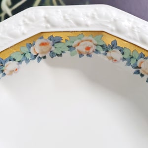 Vintage Rosenthal Serving Bowl: Maria Pattern, Floral Bavarian China Germany 20cm