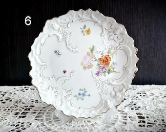 Antique KPM Berlin Porcelain Plate With Hand-painted Fruit and