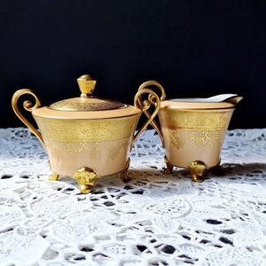1969-1972 Hutschenreuther Arzberg Zuckerdose und Milchkännchen - Drache Modell - Deutsches Porzellan