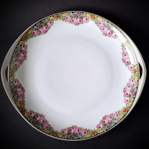 Plato antiguo de porcelana Rosenthal RC (1901-1931): Guirnalda floral, porcelana bávara