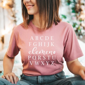 ELEMENOP Teacher Shirt; Teacher Shirts; Teacher Gifts; Gifts for Teachers; Alphabet Shirt