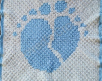 Baby feet baby blanket. Car seat blanket. Baby blanket for gender reveal. Heart blanket. Boy's crib blanket. Stroller blanket. Photo prop