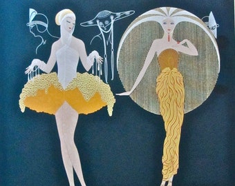 Erte Serigraph &quot;Morning Day&quot; – Signed & Numbered, Embossed Limited Edition, Museum Framed, Art Deco , Foil Stamped