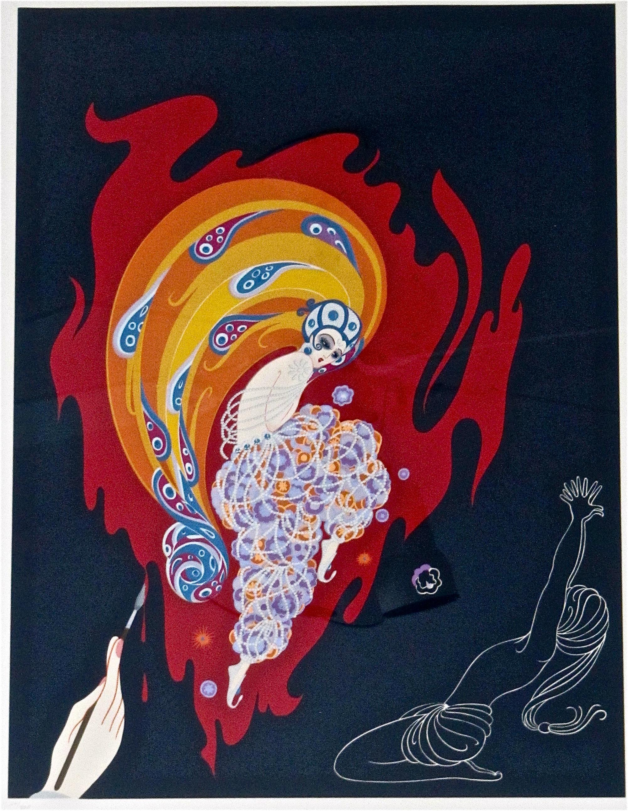 ERTE エルテ 『Oriental Tale』1982年エルテ直筆サイン Erte Serigraph 'oriental Tale' 1982 – Signed, Numbered 24/300