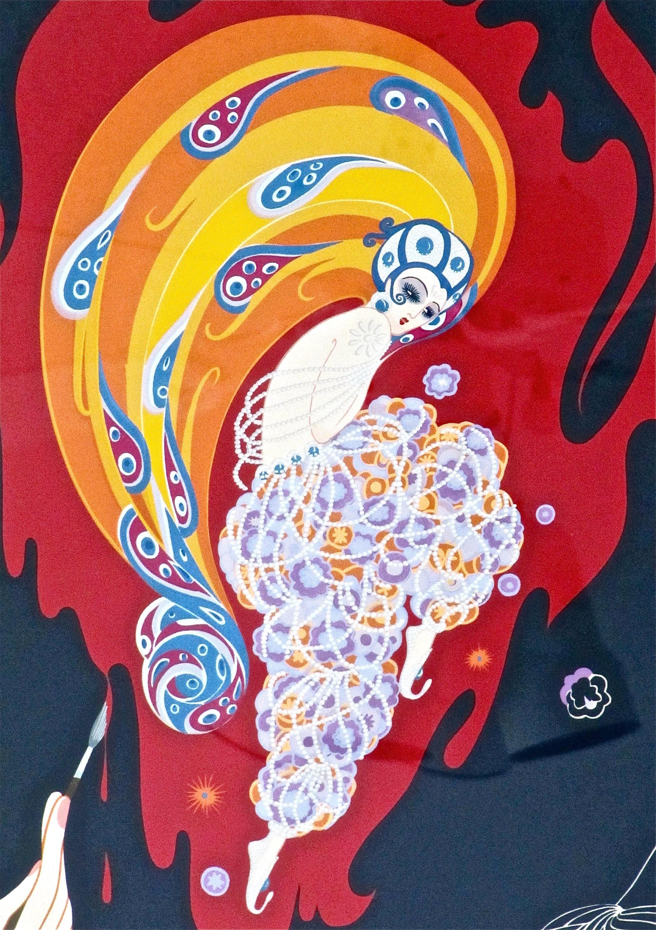 Erte Serigraph 'oriental Tale' 1982 – Signed, Numbered 24/300