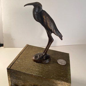 Scott Nelles Original Bird Sculpture – Handcrafted Bronze Art, Modern Wildlife Decor, Collectible Studio Figurine&quot;